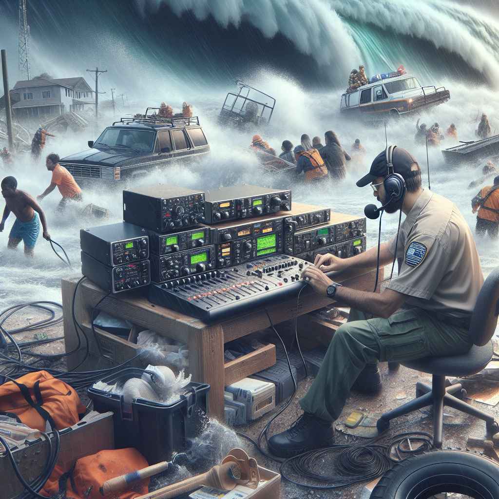 An image illustrating Exploring the Value of Amateur Radio in Crisis: Hurricane Helene and Milton 2024